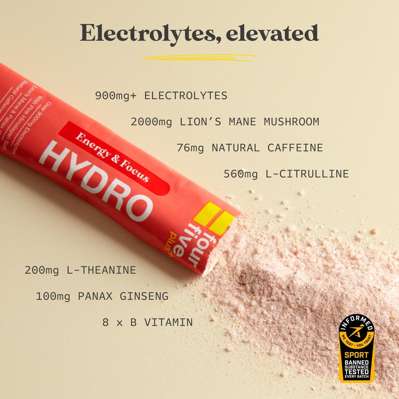 Hydro Hydration Energy & Focus Sachets